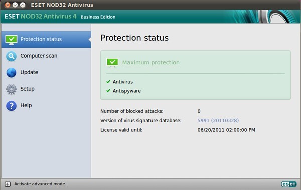 NOD32 Antivirus for Linux