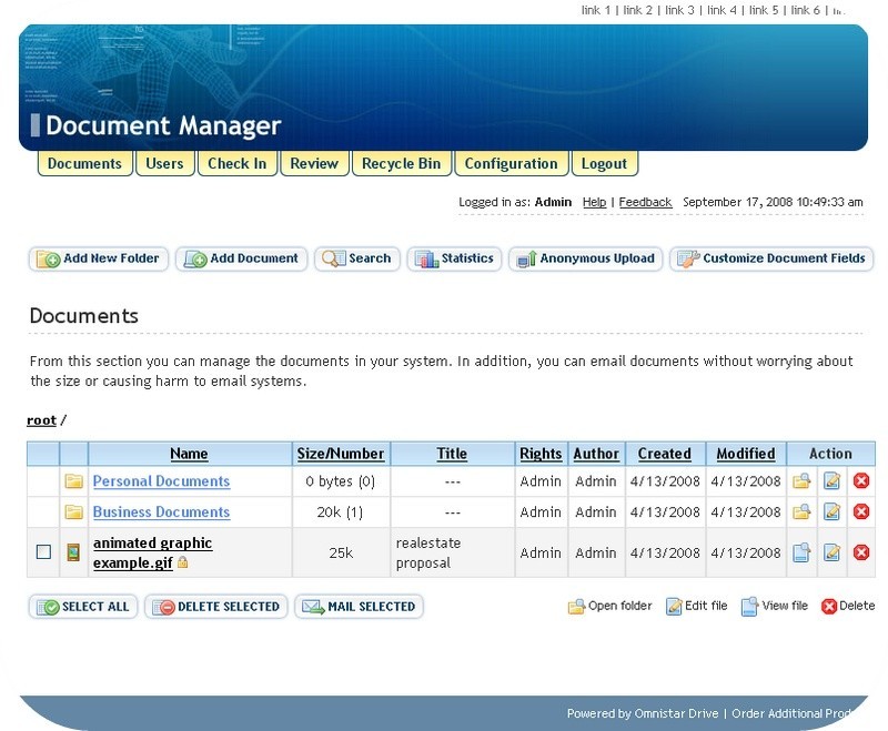 Omnistar Document Manager Software