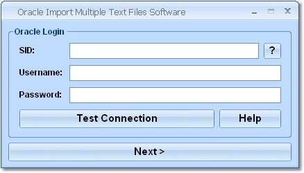 Oracle Import Multiple Text Files Software