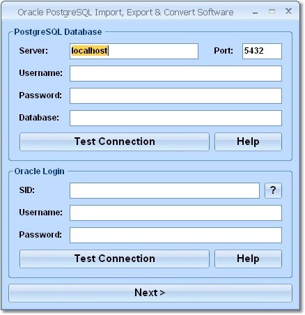 Oracle PostgreSQL Import, Export & Convert Software