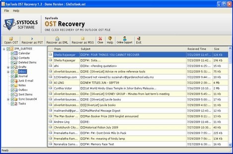 Outlook 2003 OST to PST