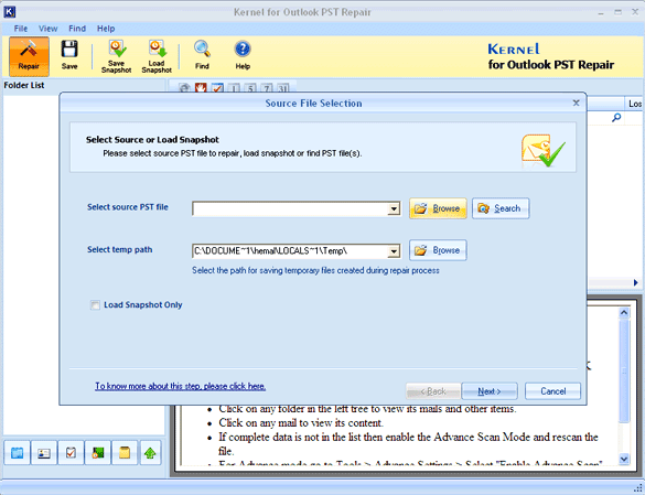 Outlook 2003 PST Repair