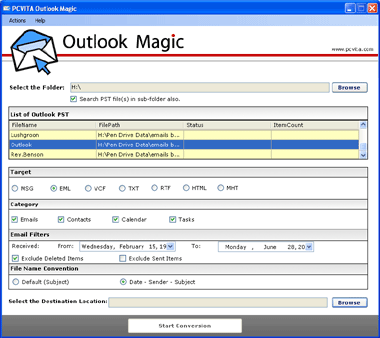 Outlook Conversion Tool