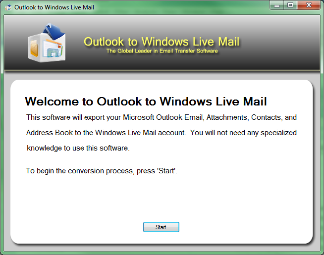 Outlook to Windows Live Mail