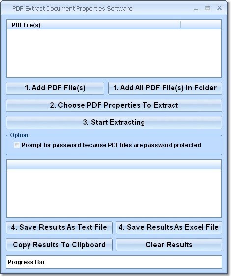 PDF Extract Document Properties Software