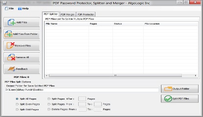 PDF Protector Splitter and Merger