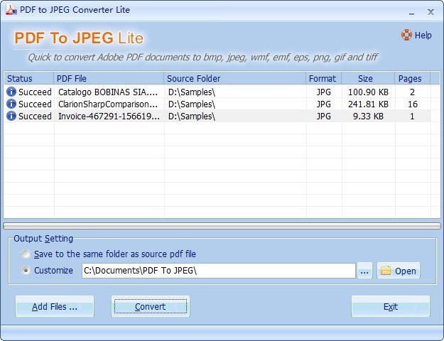 PDF To JPEG Lite