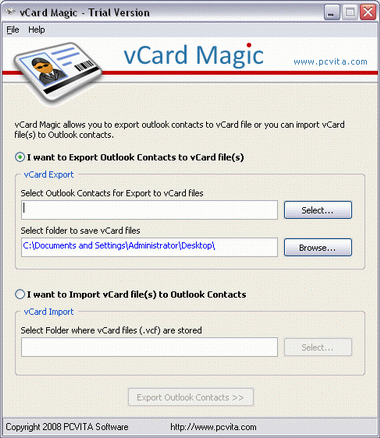 PST Contacts to vCard