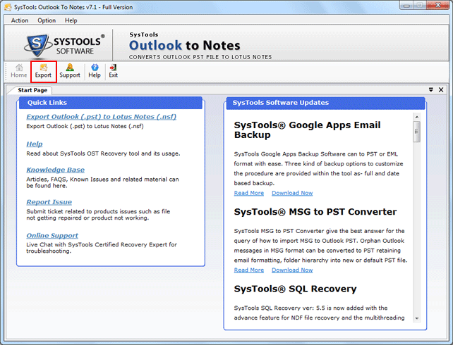 PST to NSF Conversion Software
