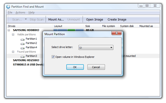 Partition Find and Mount