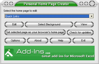 Personal Home Page Creator