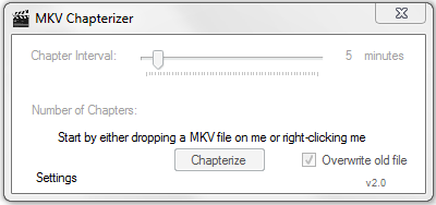 Portable MKV Chapterizer