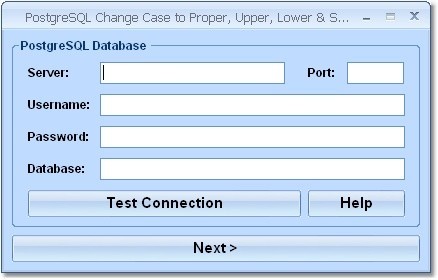 PostgreSQL Change Case to Proper, Upper, Lower & Sentence Software