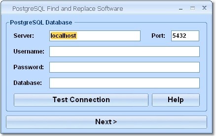 PostgreSQL Find and Replace Software