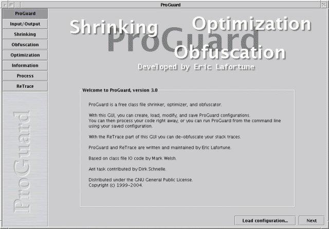 ProGuard Java Optimizer and Obfuscator