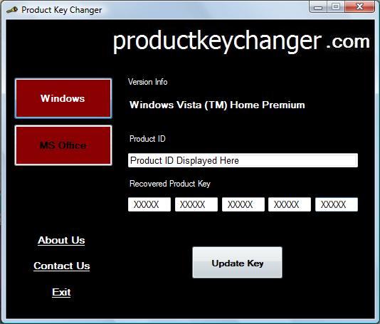 Product Key Changer & Viewer