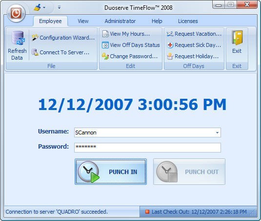 Punch Clock 2005 - TimeFlow