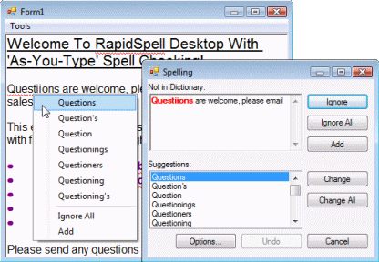 RapidSpell Desktop .NET