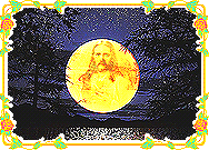 Real face of Jesus in the Fullmoon
