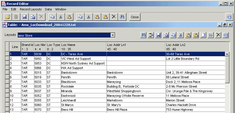 RecordEditor (Linux)