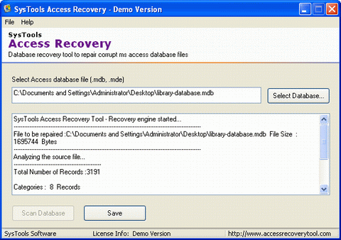 Recover Corrupt Access Files
