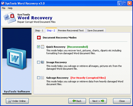 Recover Word File Document
