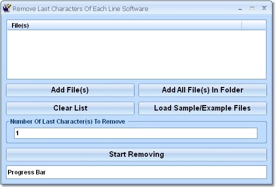 Remove (Delete) Last Character(s) of Each Line Software
