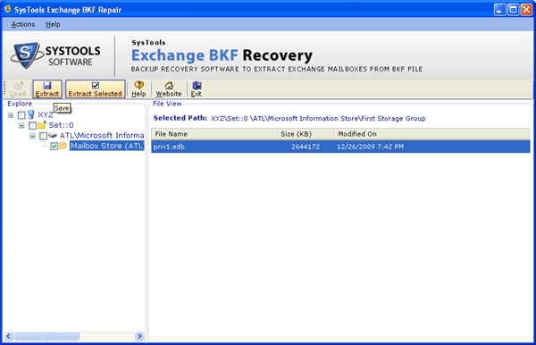 Restore Exchange Backup Database