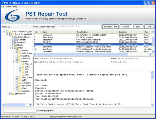 Restore PST File in Outlook