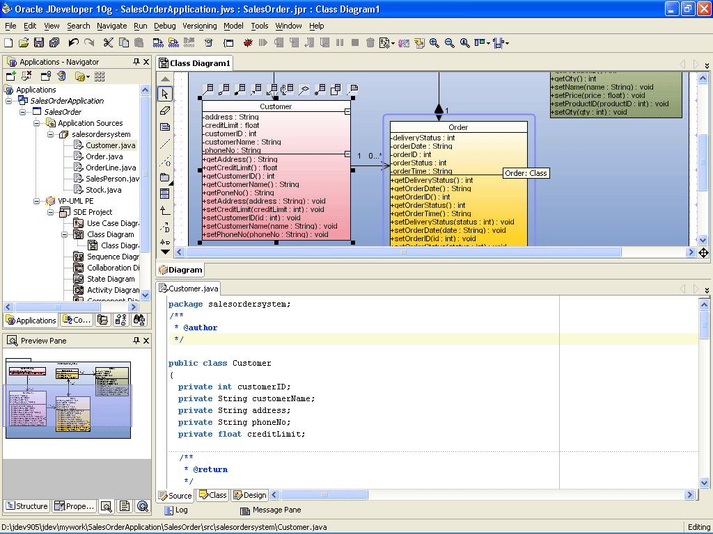SDE for JDeveloper (ME) for Windows 3.0 Modele