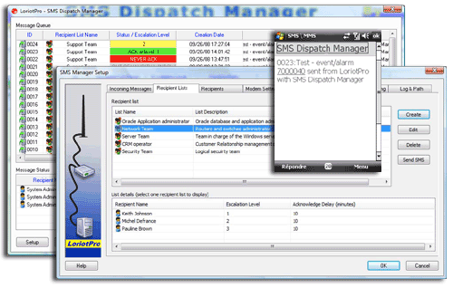 SMS Dispatch Manager