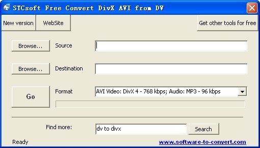 STCsoft Free Convert DivX AVI from DV