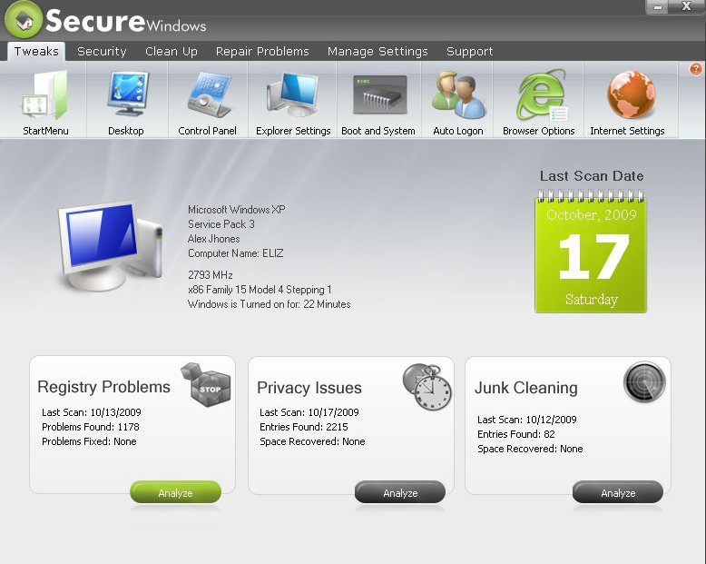 Secure Windows Pro 2011
