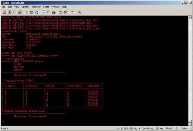 ShellRaptor: Command Line SQL Utility