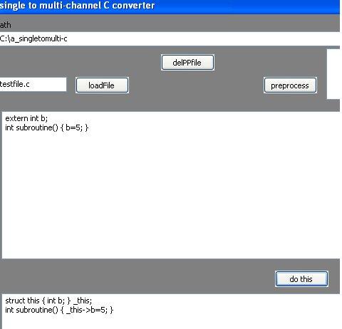 Single to multi-channel C converter