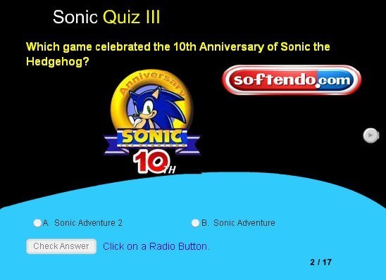 Sonic Quiz 3