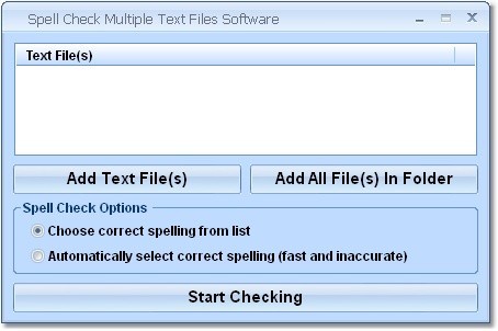 Spell Check Multiple Text Files Software
