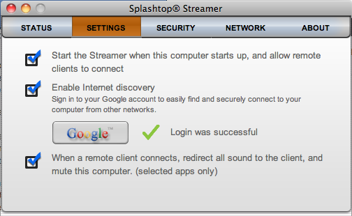 Splashtop Streamer for Mac
