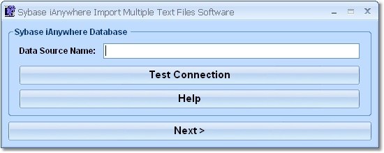 Sybase SQL Anywhere Import Multiple Text Files Software