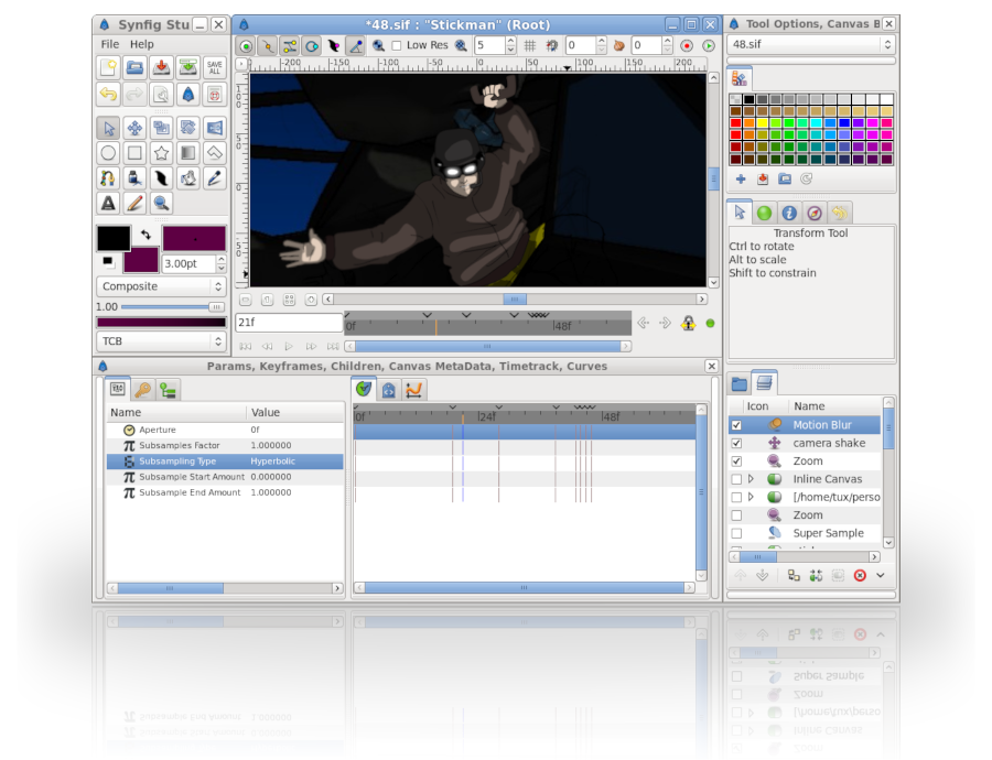 Synfig Studio for Linux