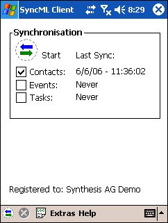 Synthesis SyncML Client STD for Windows