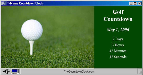 T-Minus Golf Countdown