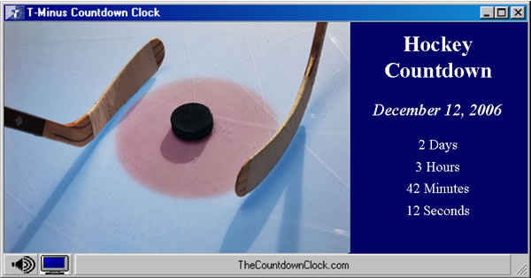 T-Minus Hockey Countdown