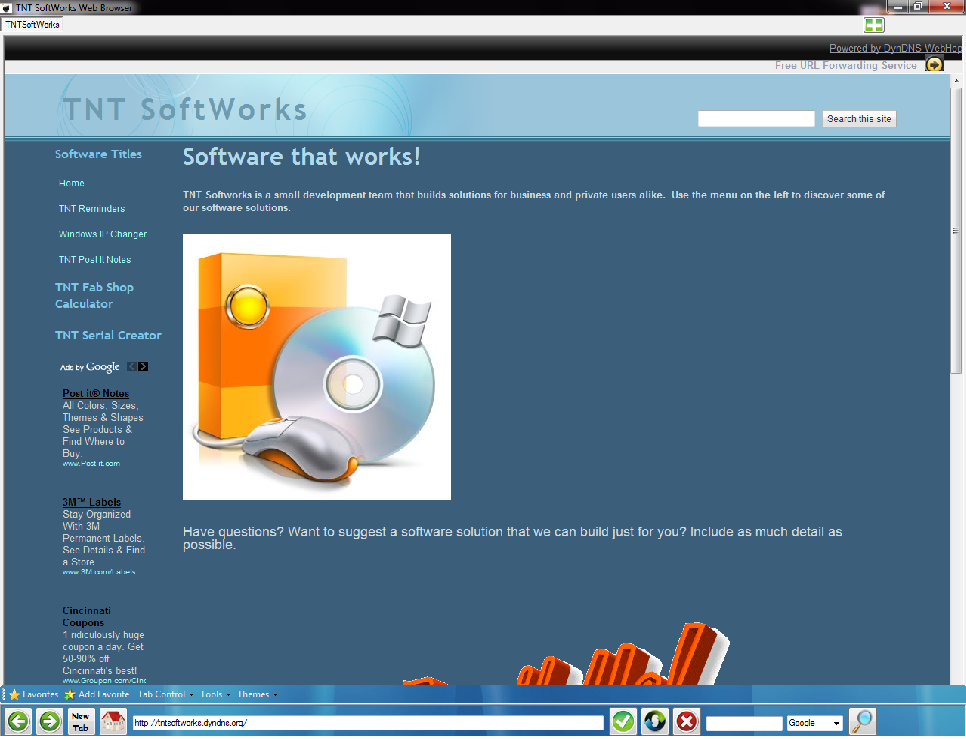 TNT SoftWorks Web Browser