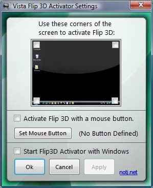 The Windows Vista Flip 3D Activator