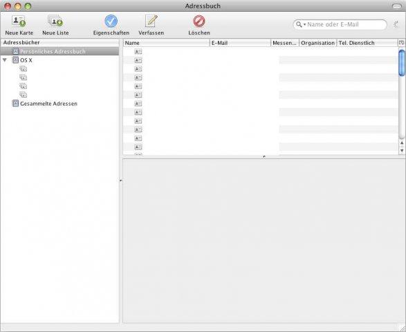 Thunderbird OS X Adress Book Edititon