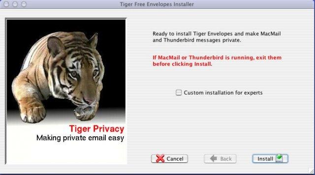 Tiger Envelopes - mail encryption