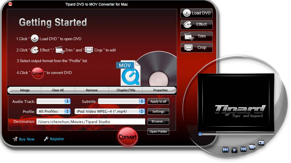 Tipard DVD to MOV Converter for Mac