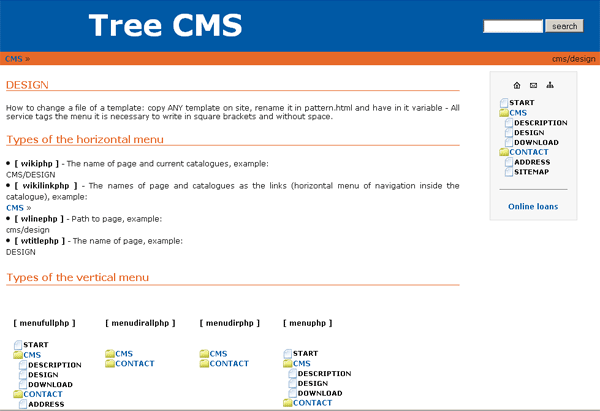 Tree CMS