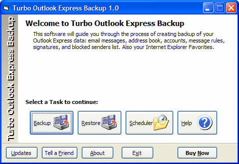 Turbo Outlook Express Backup
